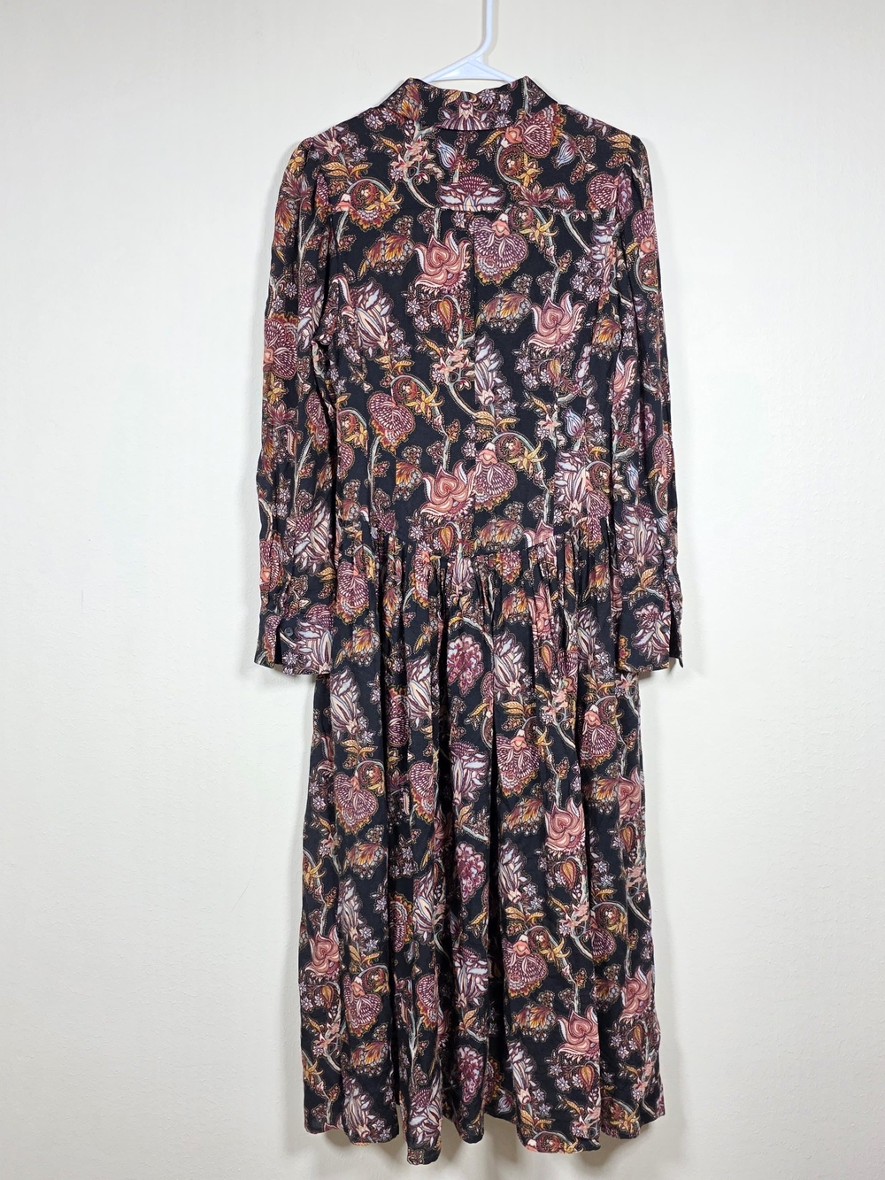 ULLA JOHNSON CELIA PAISLEY COLLARED DRESS SIZE 2 MSRP $750 - Picture 7 of 11